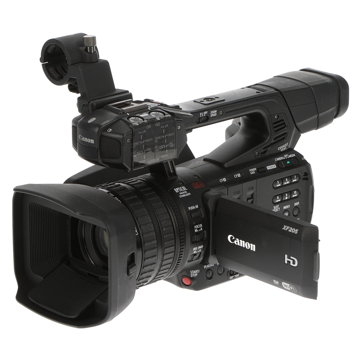レンズ交換済！Canon キヤノン XF205 業務用フルHDビデオカメラ① 中古品】Canon XF205 業務用フルHDビデオカメラ - 業務用撮影・映像