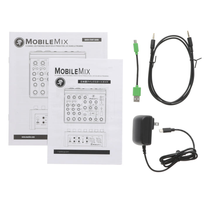 【中古品】MACKIE MobileMix 8チャンネル・USB駆動ミキサー