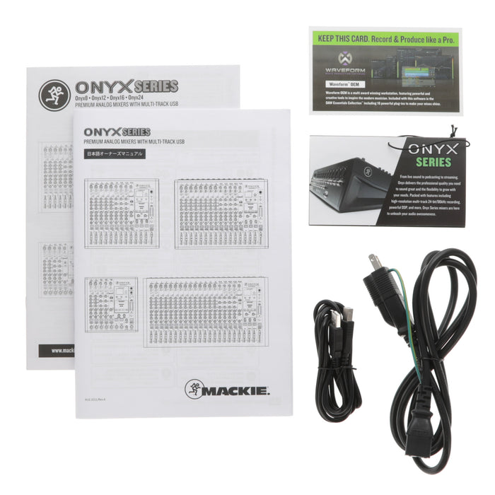 【中古品】MACKIE ONYX24 24チャンネル・プレミアム・アナログUSBミキサー