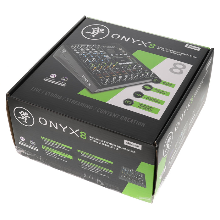 【中古品】MACKIE ONYX8 8チャンネル・プレミアム・ アナログUSBミキサー