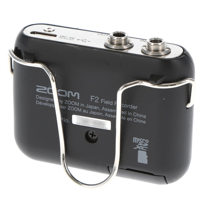 【中古品】ZOOM F2/B ラベリアマイク付きフィールドレコーダー（ブラック）