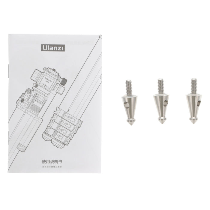 【中古品】Ulanzi T067GBW1 Video Go カーボンファイバー トラベル三脚 with F38 release head