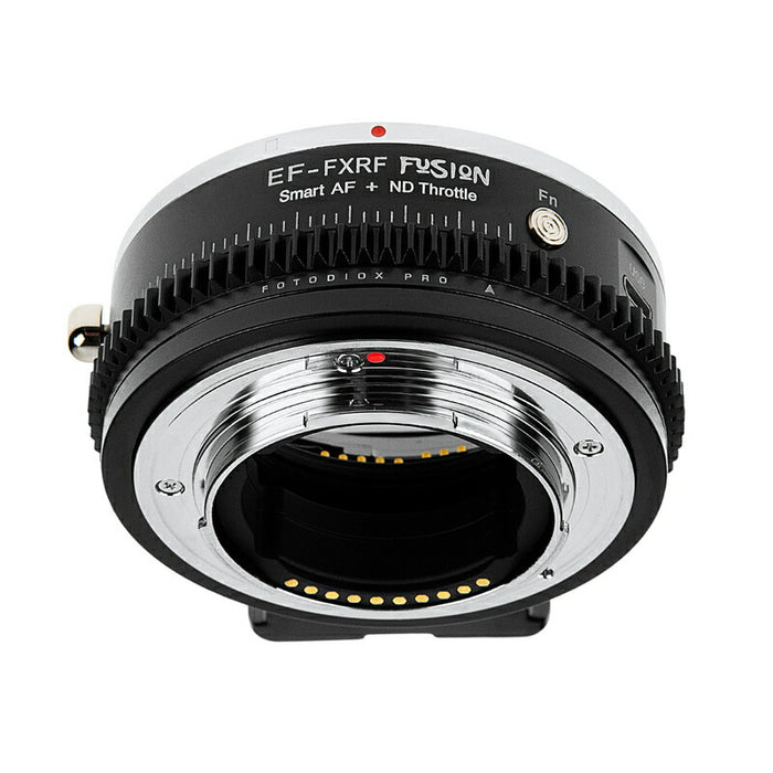 Fotodiox EF-FXRF-FSN-ND 電子マウントアダプター EF-FXRF-FSN-ND(キヤノンEFマウントレンズ → 富士フイルムXマウント変換) 可変式NDフィルター(ND4-256)内蔵、ファンクションボタン搭載