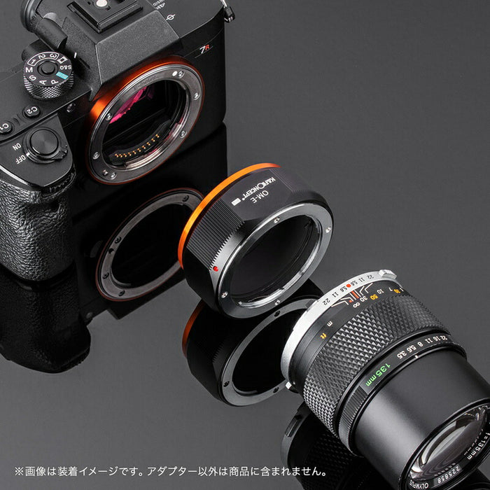 K&F CONCEPT KF-OME.P レンズマウントアダプター KF-OME.P(オリンパスOMマウントレンズ → ソニーEマウント変換)
