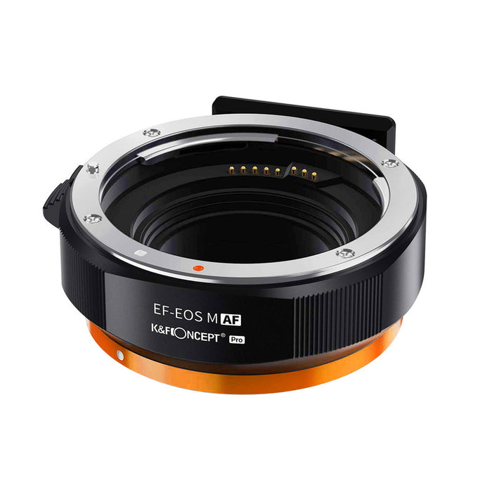 K&F CONCEPT KF-EFEM-AF レンズマウントアダプター KF-EFEM-AF(キヤノンEFマウントレンズ → キヤノンEF-Mマウント変換) 電子接点付き
