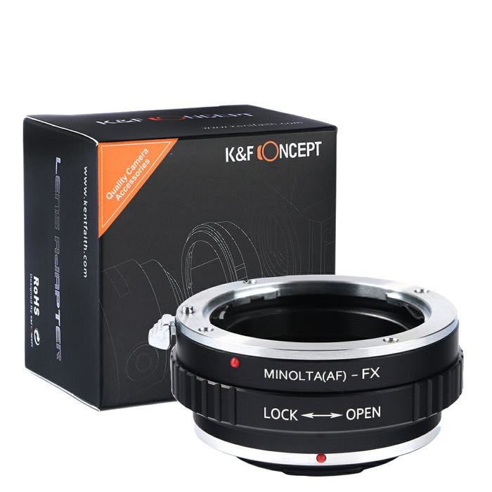 K&F CONCEPT KF-AAX レンズマウントアダプター KF-AAX(ソニー(ミノルタ)Aマウントレンズ → 富士フイルムXマウント変換)絞りリング付き