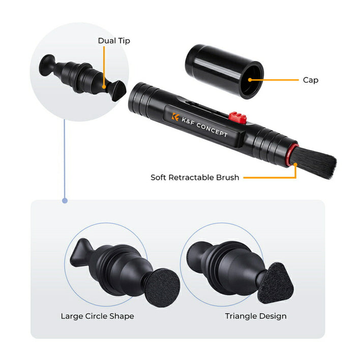 K&F CONCEPT KF-CPEN レンズクリーニングペン