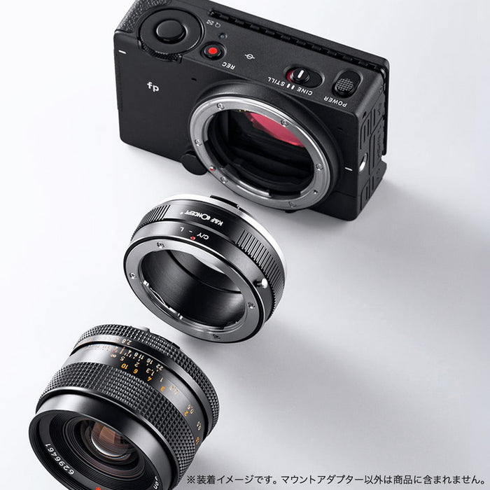 K&F CONCEPT KF-CYL レンズマウントアダプター KF-CYL(ヤシカ・コンタックスマウントレンズ → Lマウント変換)