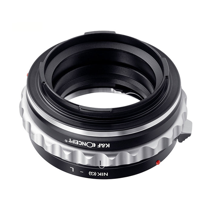 K&F CONCEPT KF-NGL レンズマウントアダプター KF-NGL(ニコンFマウント(Gタイプ対応)レンズ → Lマウント変換) 絞りリング付き