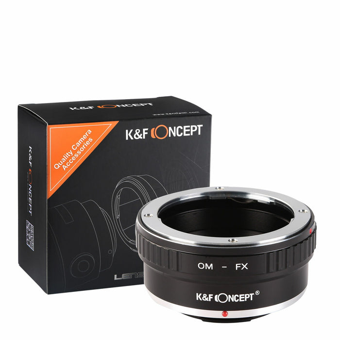 K&F CONCEPT KF-OMX レンズマウントアダプター KF-OMX(オリンパスOMマウントレンズ → 富士フイルムXマウント変換)