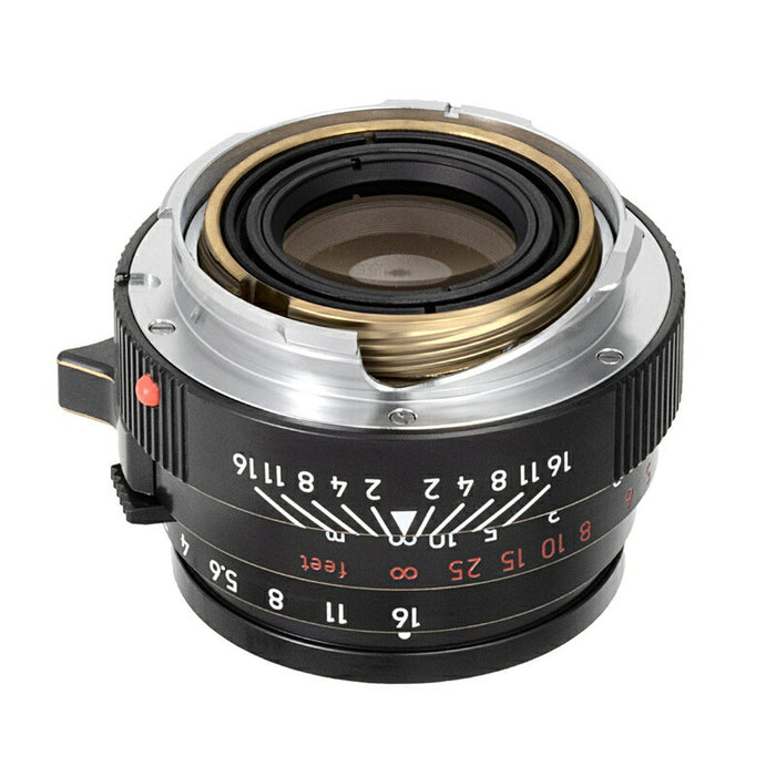 LIGHT LENS LAB LLL-50M (Vi) M 50mm f/2 ヴィンテージブラック・セット + レンズフード C42-LS.39F 復刻 + E39 UV レンズフィルター(Mマウント)