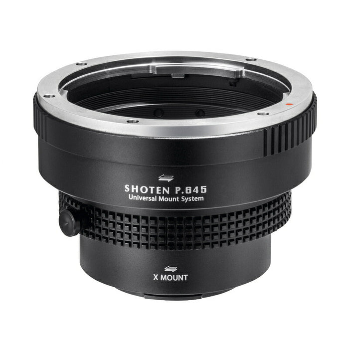 SHOTEN P645-FX-U マウントアダプター UMSシリーズ P645-FX-U(ペンタックス645 [DAレンズ対応] マウントレンズ → 富士フイルムXマウント変換)  絞りリング付き