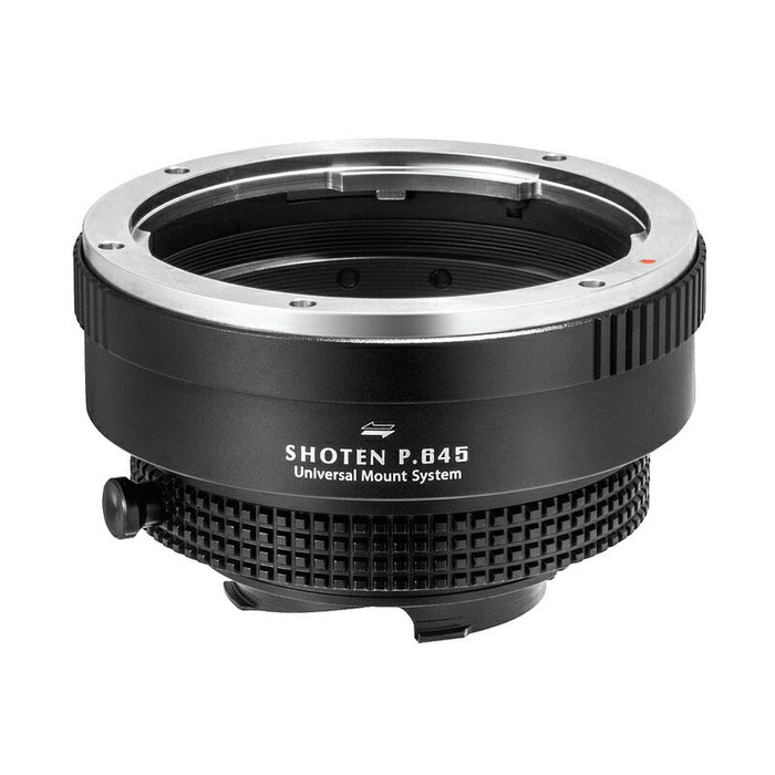 SHOTEN P645-LM-U マウントアダプター UMSシリーズ P645-LM-U(ペンタックス645 [DAレンズ対応] マウントレンズ → ライカMマウント変換)  絞りリング付き