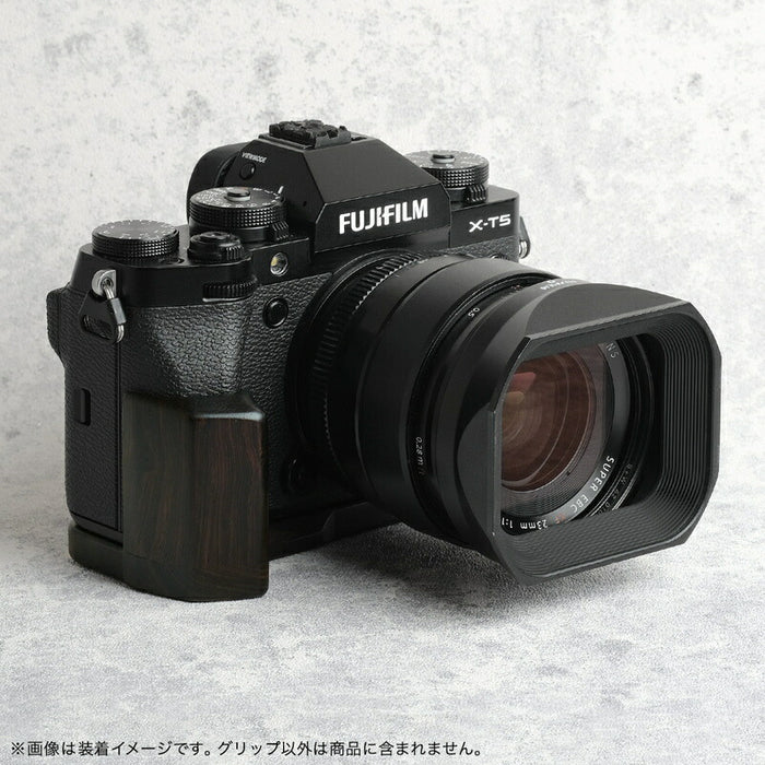 SHOTEN XT5-GP カメラウッドグリップ XT5-GP FUJIFILM X-T5 用(黒檀)