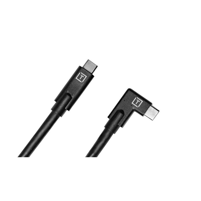 TetherTools CUC15RT-BLK USB-C to USB-C Right Angle