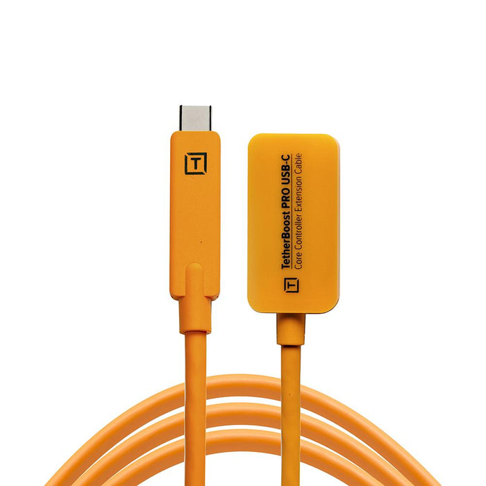 TetherTools TBPRO3-ORG TetherBoost Pro USB-C Core Controller Extension Cable(Orange)
