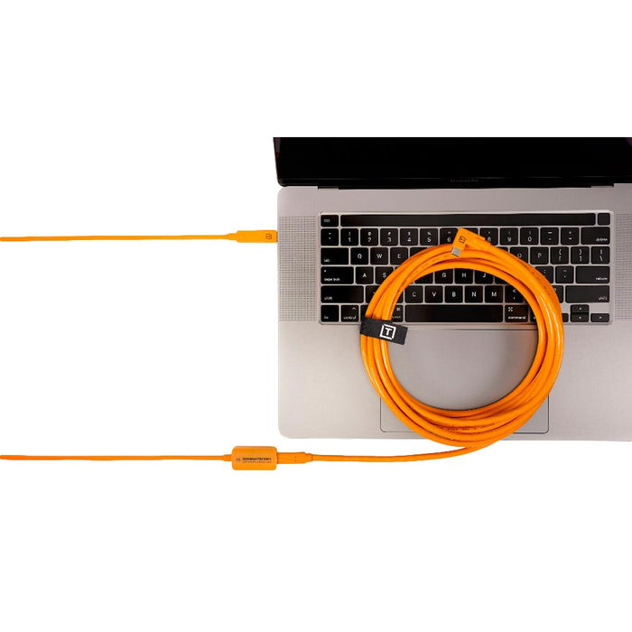 TetherTools TBPRO3-ORG TetherBoost Pro USB-C Core Controller Extension Cable(Orange)