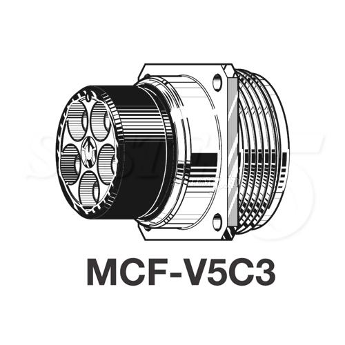 CANARE MCF-V5C3 ７５Ω同軸マルチコネクタ リセプタクル仕様（TCD-35CA用）