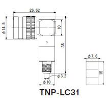 CANARE TNP-LC31(20) 50ΩTNC型プラグ(圧着式) TCD-3151D用 20個