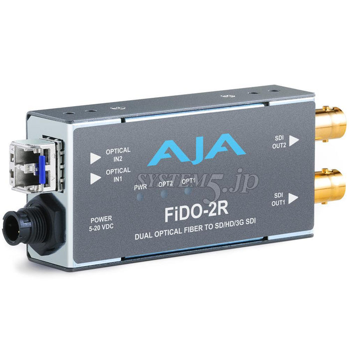 AJA Video Systems FiDO-2R デュアル光ファイバー→SDIコンバータ