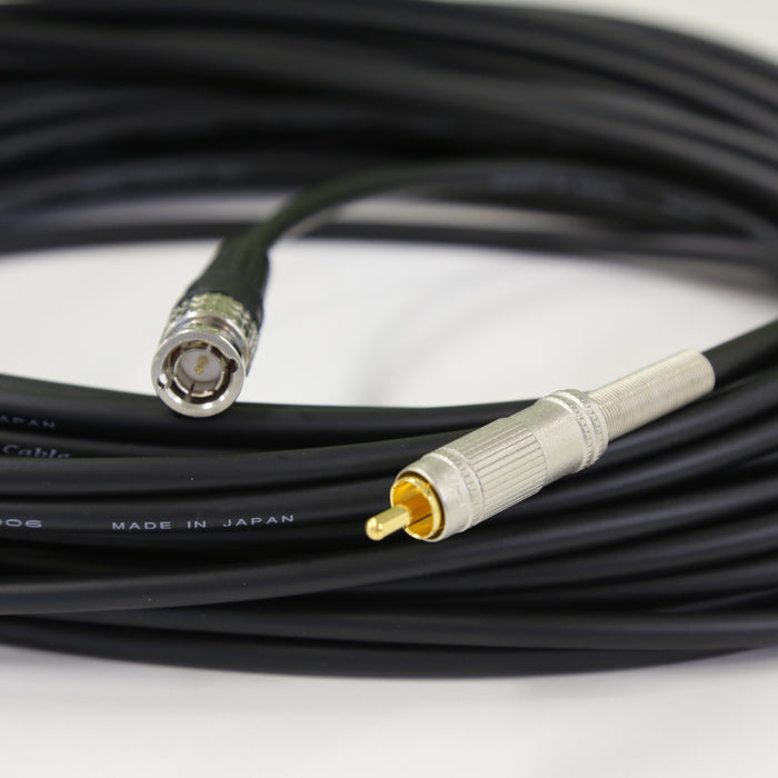 CANARE D3C20-SR-SA BNC(オス)-RCA(オス) 20m 黒