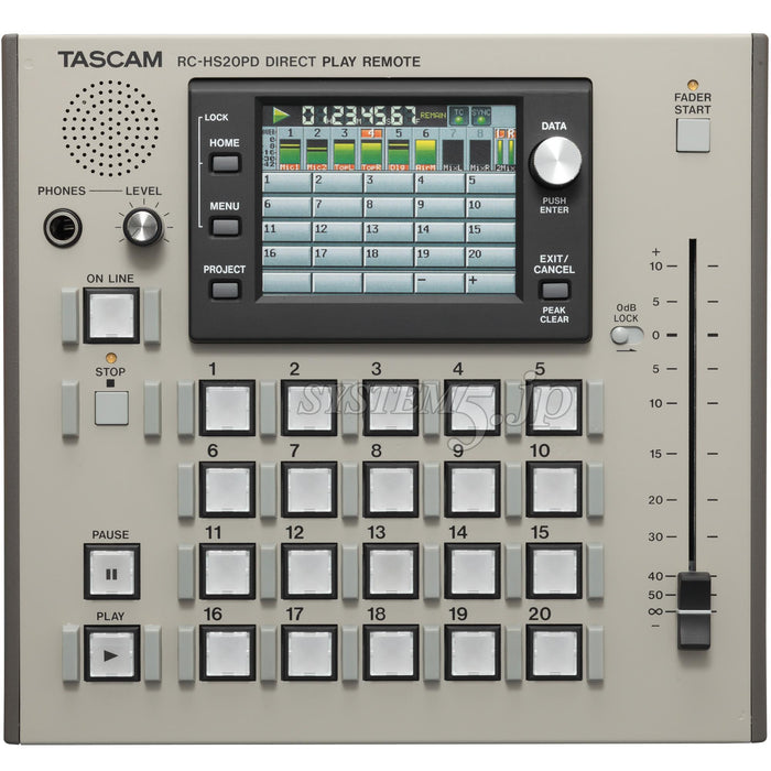 TASCAM RC-HS20PD HS-8用ダイレクトプレイリモートコントローラー