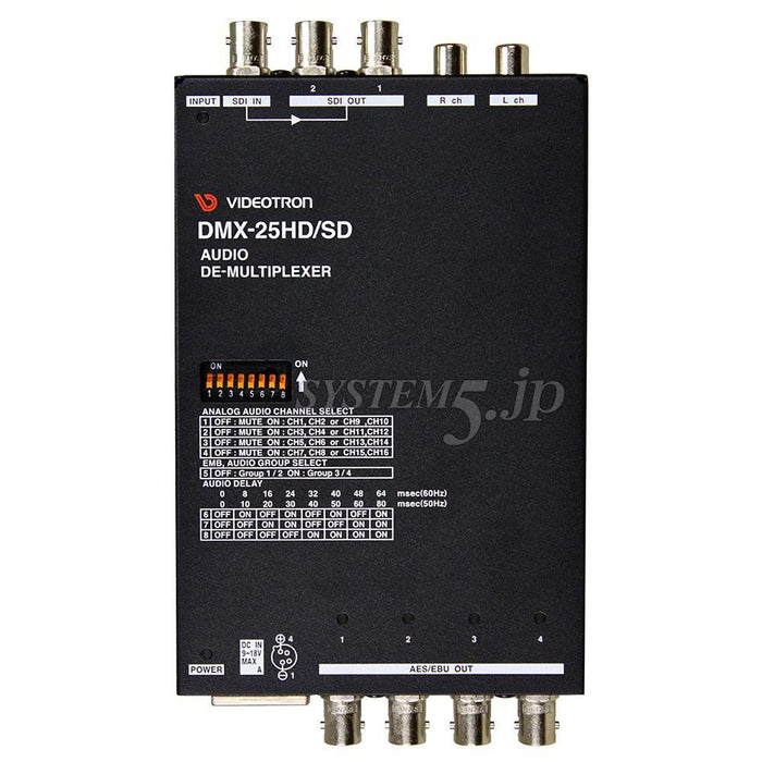 VIDEOTRON DMX-25HD/SD 3G対応音声デマルチプレクサー