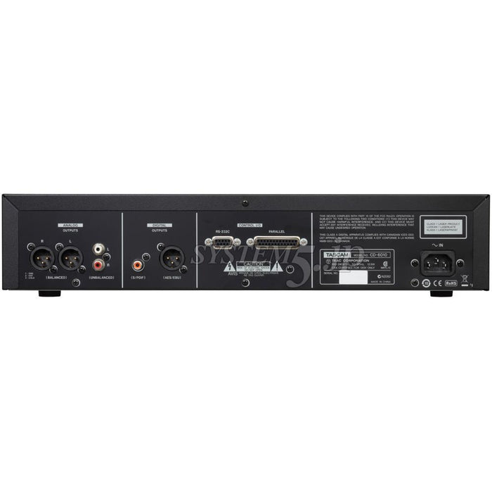 TASCAM CD-6010 放送業務用CDプレーヤー