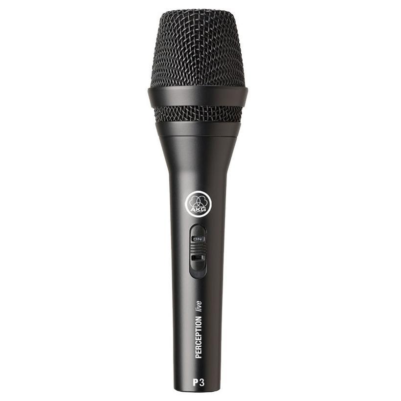 AKG P3S ハンドヘルド型ダイナミックマイクロホン(スイッチ付) - 業務