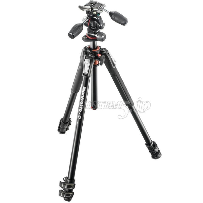 Manfrotto MK190XPRO3-3W アルミニウム3段三脚+RC2付3ウェイ雲台キット
