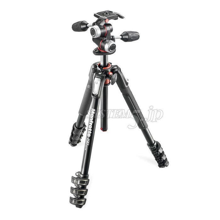 Manfrotto MK190XPRO4-3W アルミニウム4段三脚+RC2付3ウェイ雲台キット