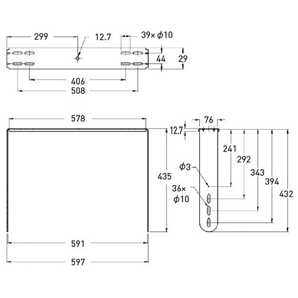 JBL MTC-210UB U字金具(ブラック)