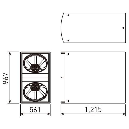 JBL ASB6128V サブウーファー