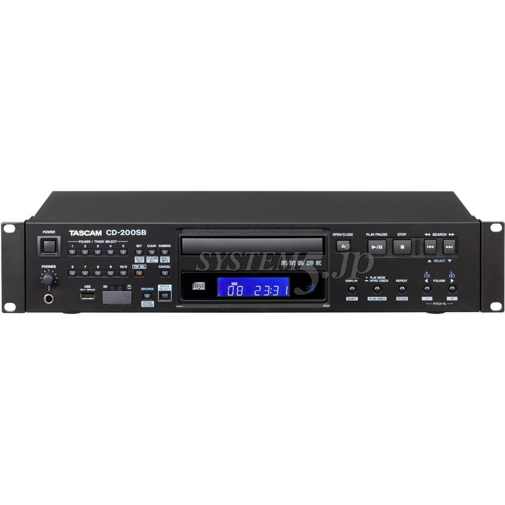 TASCAM CD-200SB SD/USBメモリー対応業務用CDプレーヤー