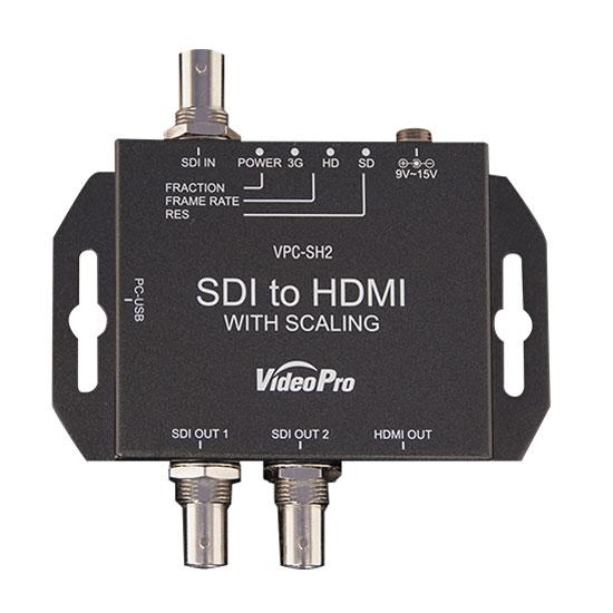 【生産完了】VideoPro VPC-SH2 SDI to HDMIコンバータ(スケーラー搭載モデル)
