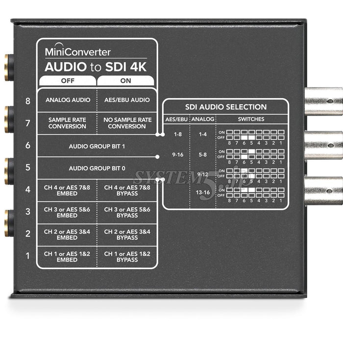 BlackmagicDesign CONVMCAUDS4K Mini Converter Audio to SDI 4K