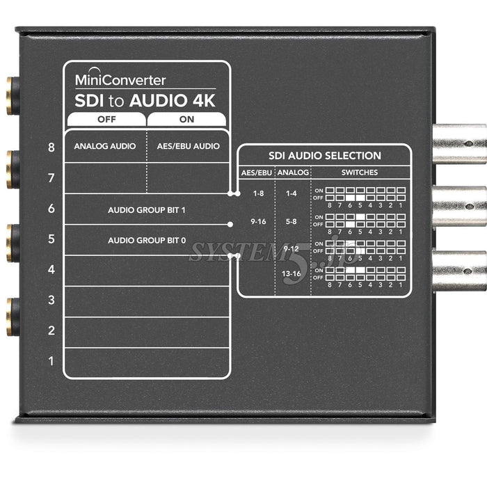 BlackmagicDesign CONVMCSAUD4K Mini Converter SDI to Audio 4K
