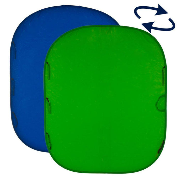 Manfrotto LL LC5987 クロマキー背景 折畳式 1.8×2.1m ブルー/グリーン