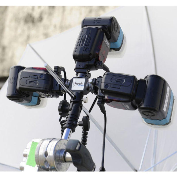 Manfrotto LL LR2457JM Joe McNally・回転型ロック式トライフラッシュティルトヘッド