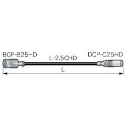 【決算セール2024】CANARE D2.5HDC005E-D 0.5M BLK DINケーブル BNC（オス）-DIN（オス） 0.5m 黒