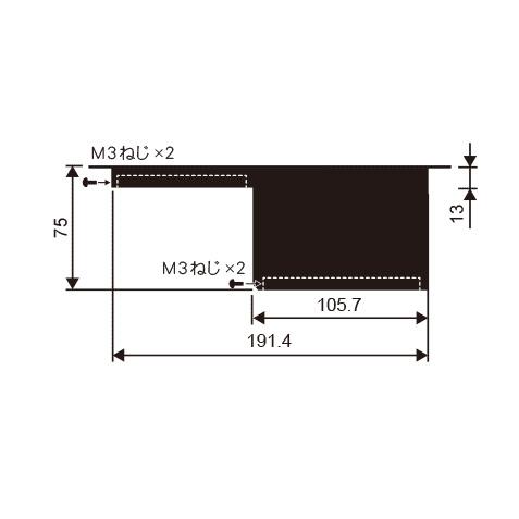CANARE CSW-MFP-BOX-3-B 配線孔用端子盤フレーム 天板裏型 ブラック