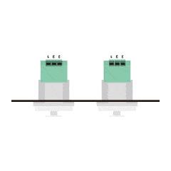 CANARE MFP-3X1DSLBW-NP コネクタ付きプレートMFPシリーズ XLR3P/NC3P