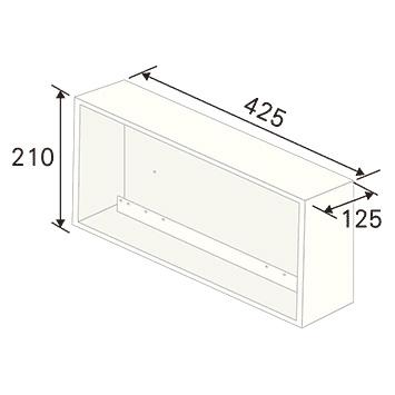CANARE CSW-KBFUD-3/11-BOX 扉付壁用端子盤フレーム（縦開き） 埋込ボックス