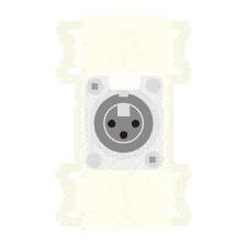 CANARE ZP-3X1DS-W 壁用AVコンセント CPシリーズ XLR3P/NC3P