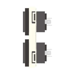 CANARE KP-NL4W-W 壁用AVコンセント CPシリーズ スピコン ホワイト