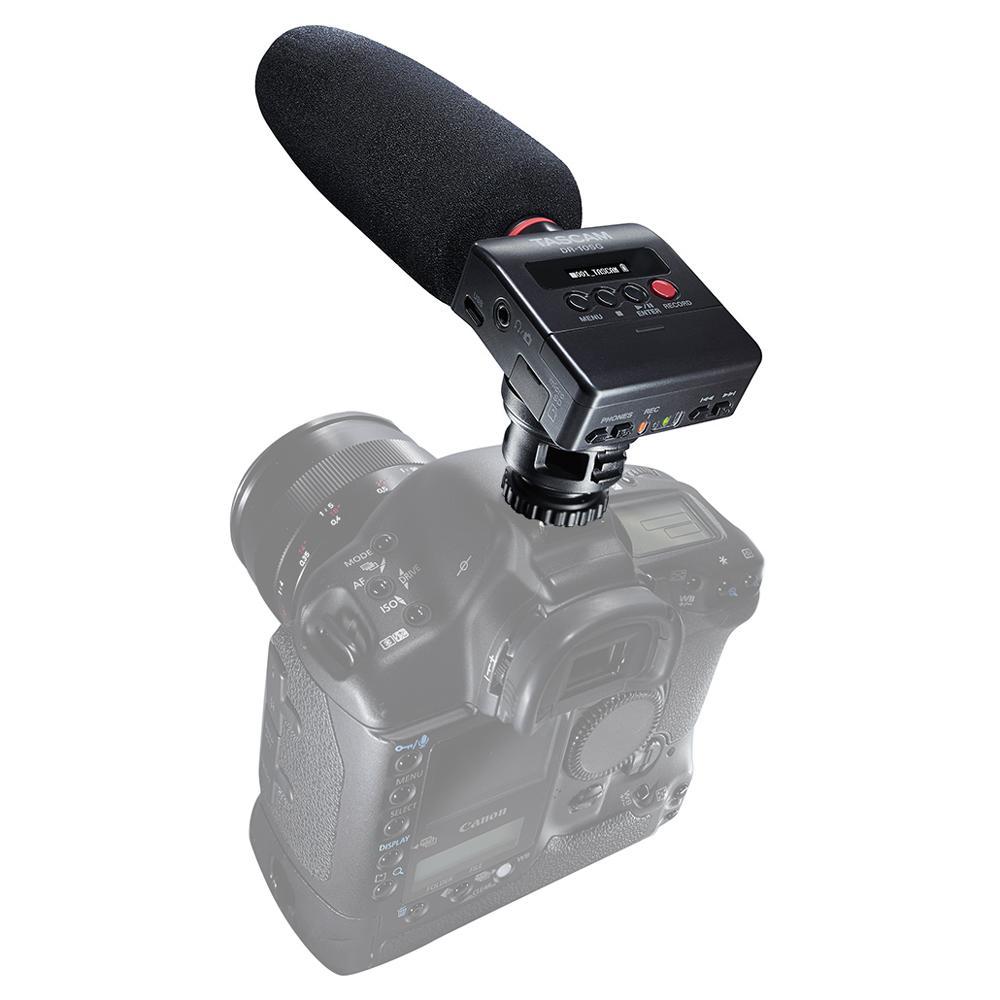 業務用撮影・映像・音響・ドローン専門店　ショットガンマイク搭載カメラ用リニアPCMレコーダー　TASCAM　DR-10SG　システムファイブ