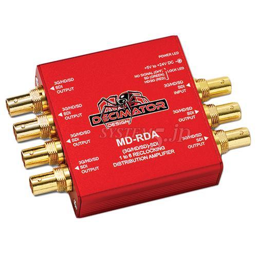 Decimator Design MD-RDA 3G/HD/SD-SDI 1:6分配器