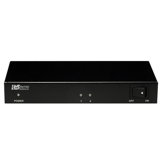 ラトックシステム REX-HDSP2-4K 4K60Hz/HDCP2.2 1入力2出力 HDMI分配器