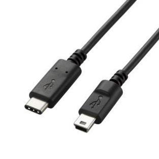ELECOM U2C-CM10NBK USB2.0ケーブル(認証品、C-miniB)