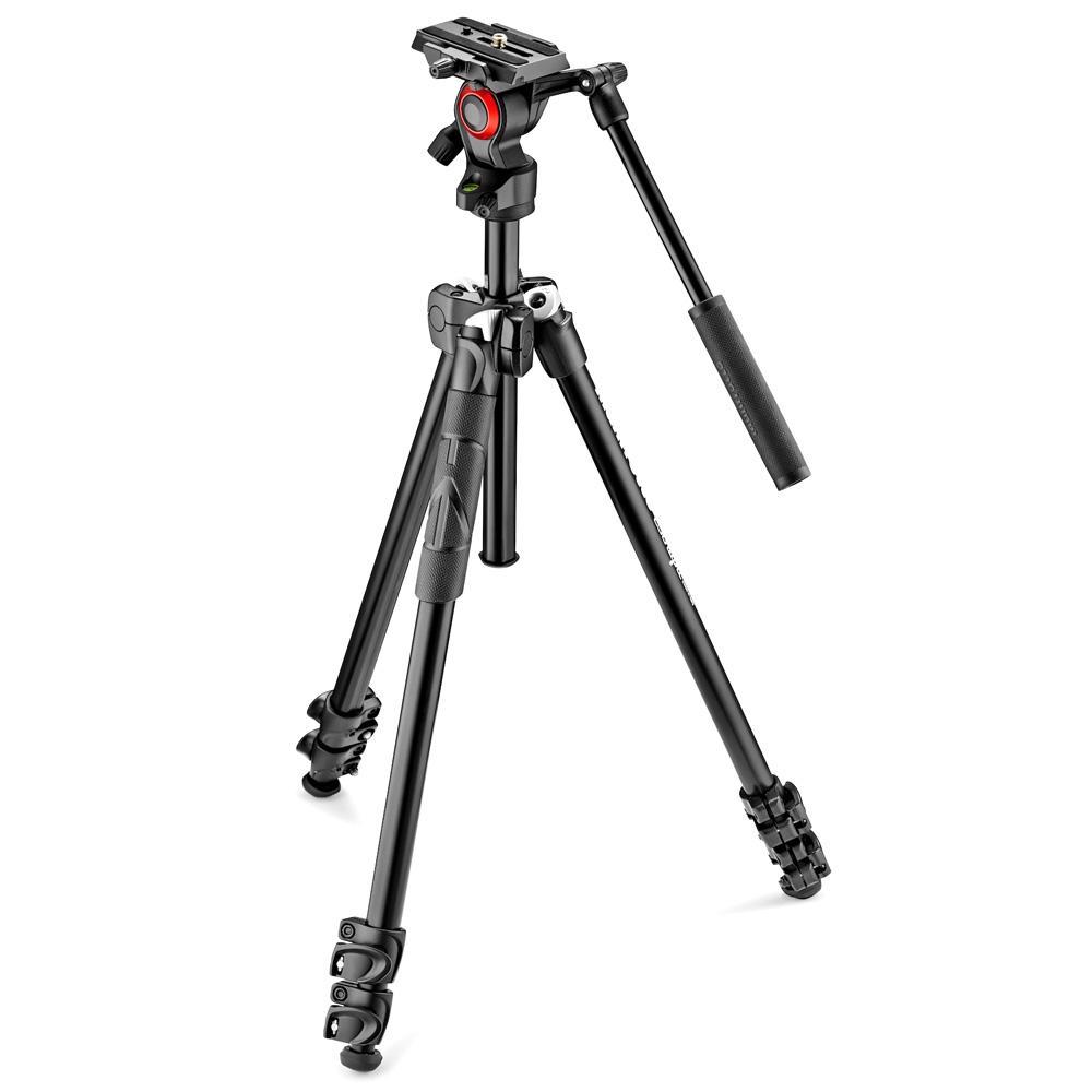 Manfrotto MK290LTA3-V ビデオ三脚キット 290LIGHT + MVH400AH - 業務